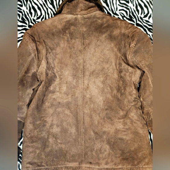 Vintage ST JOHNS BAY Suede Jacket Leather Women Medium - Picture 9 of 13